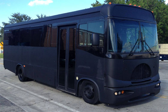 large party bus exterior